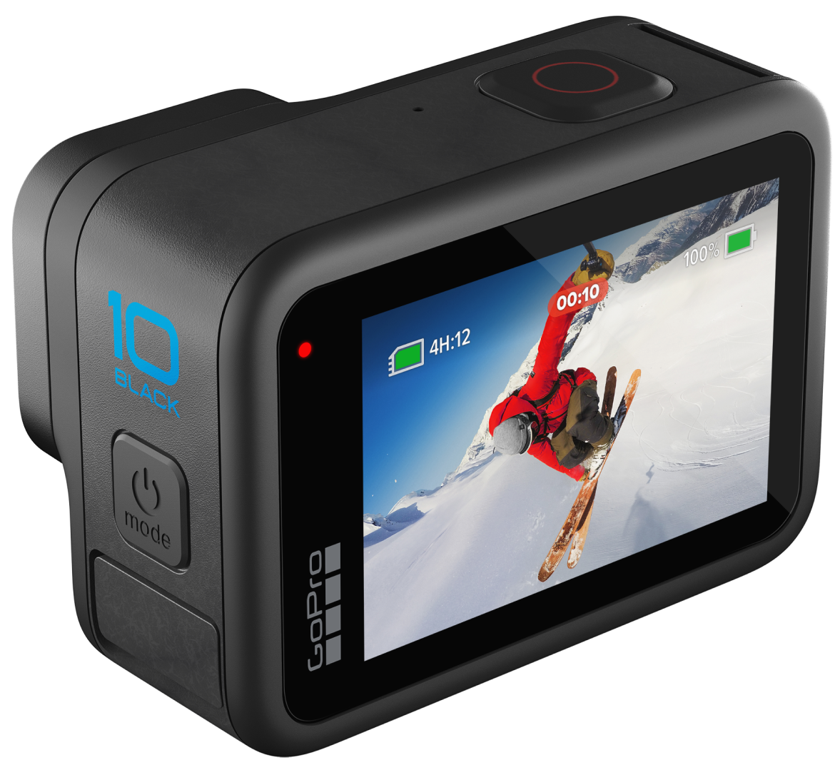 Mit 5K-Videoaufnahme, Sprachsteuerung, 1-Knopf-Bedienung, Touch-Display und wasserdichtem Design ist die HERO10 Black die leistungsstärkste und benutzerfreundlichste GoPro aller Zeiten.